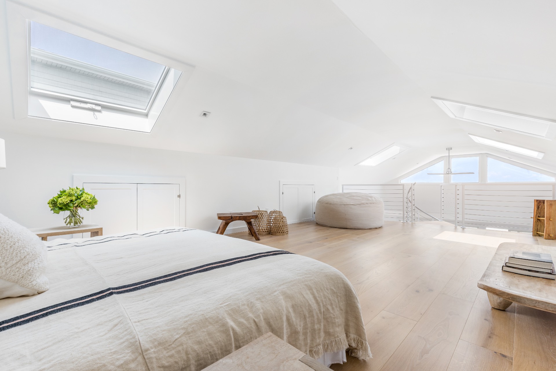 35 Hampton Road Sag Harbor, NY 11963 - Photo 16 of 27 a bedroom with two beds and painting on the wall