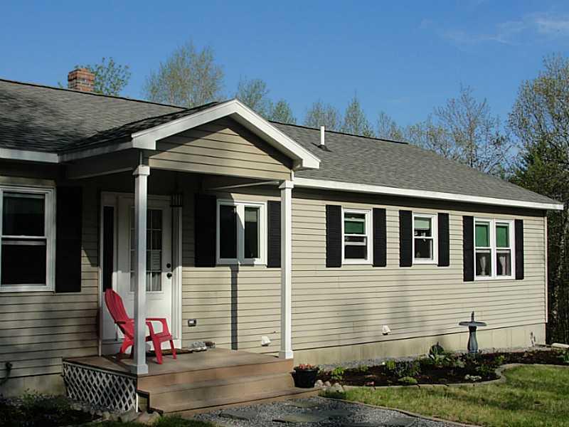 95 Harrison Heights Road Harrison, ME 04040 - Photo 6 of 33 Exterior Front. Cute overhang helps...