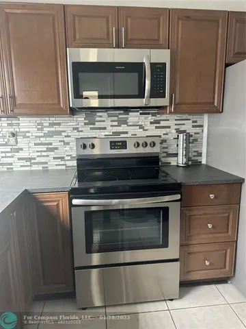 a kitchen with a window