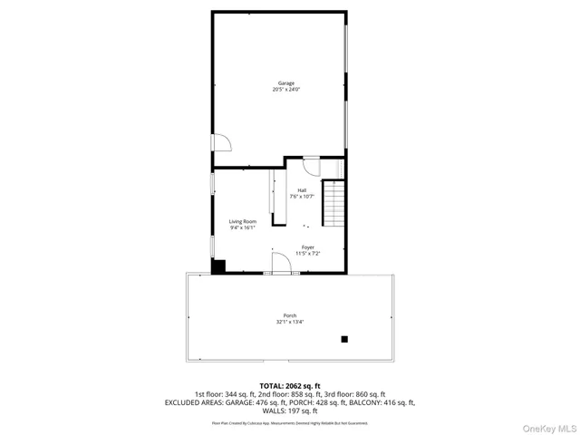 a picture of a bench in front of a wall