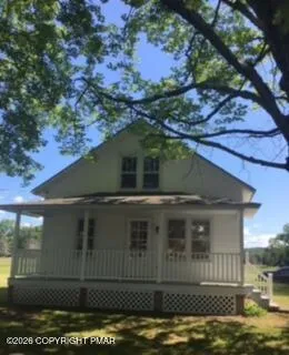 a front view of a house