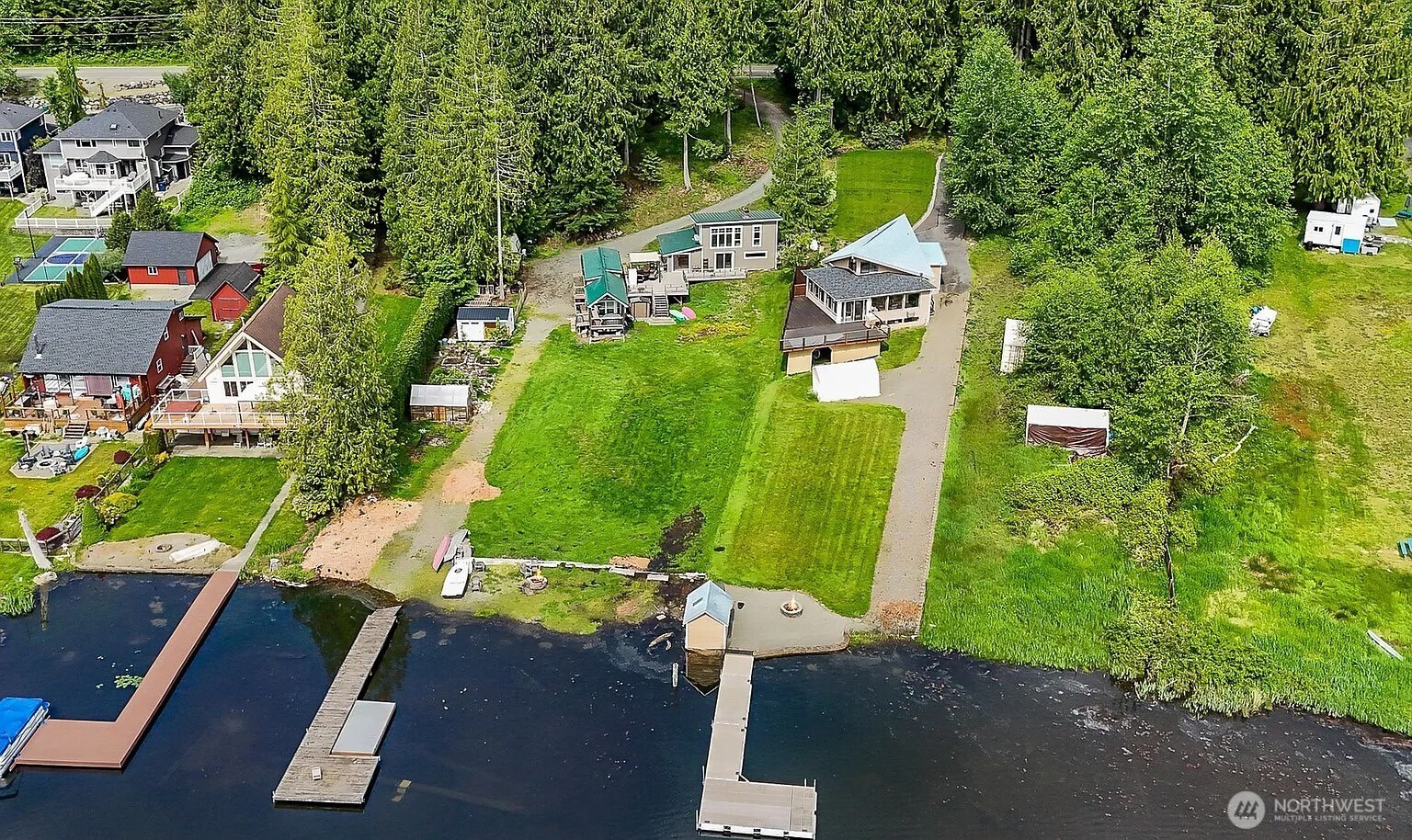 1103 Southwest Roesiger Road Snohomish, WA 98290 - Photo 26 of 32 an aerial view of a house