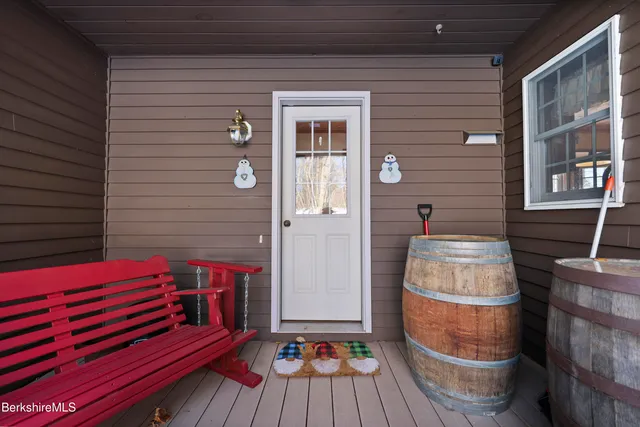 a house view with a seating space