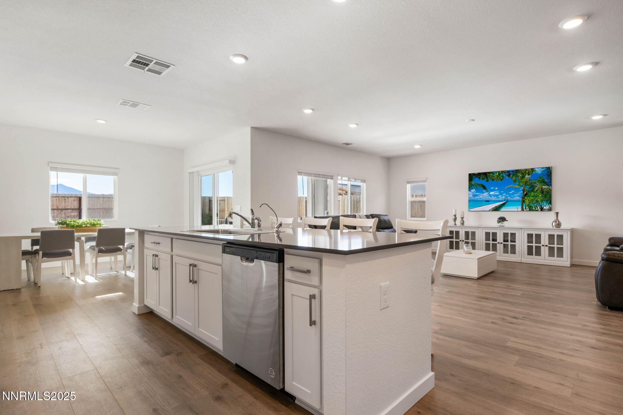 707 Butte Crk Road Dayton, NV 89403 - Photo 20 of 50 a kitchen with lots of counter top space and living room