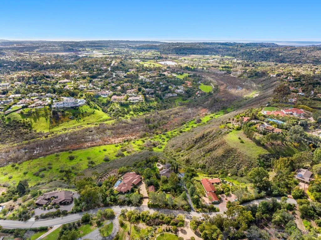 16574 Zumaque Rancho Santa Fe, CA 92067 - Photo 24 of 47 an aerial view of residential houses with outdoor space