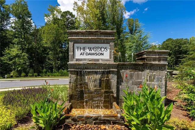 a view of a park with slides