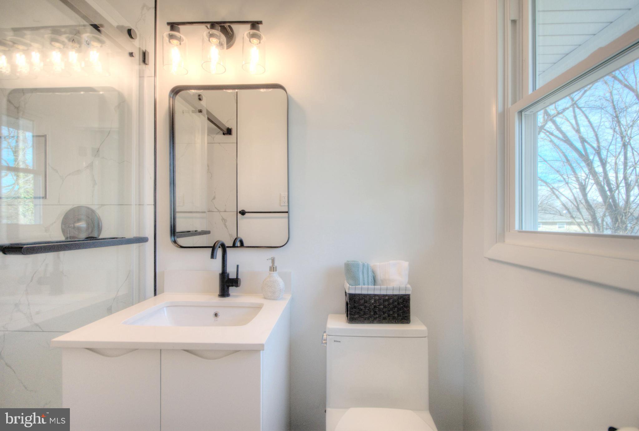 924 Cropwell Road Cherry Hill, NJ 08003 - Photo 64 of 76 a bathroom with a toilet sink and mirror