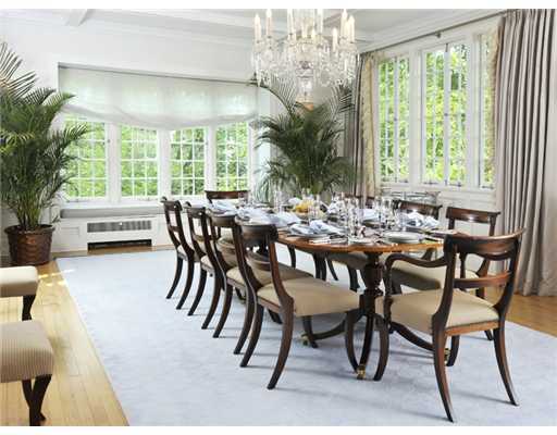79 Bush Avenue Greenwich, CT 06830 - Photo 9 of 19 a view of a dining room with furniture window and outside view