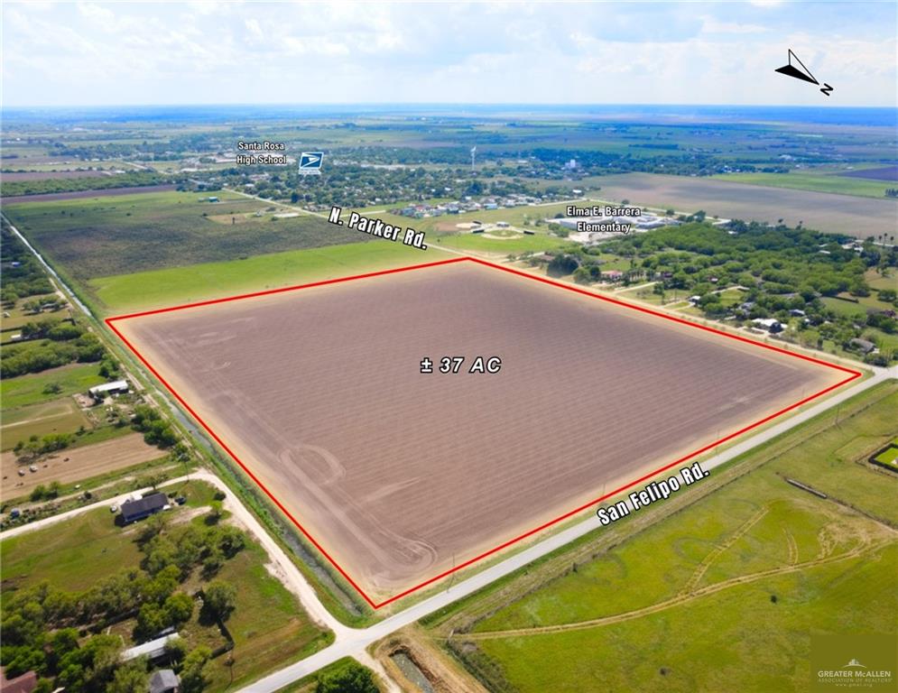0 North Parker Road Santa Rosa, TX 78593 - Photo 3 of 7 an aerial view of a tennis court
