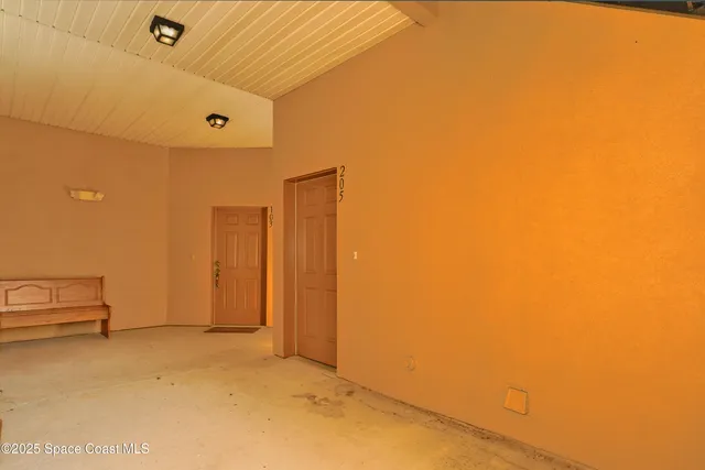 a view of an empty room