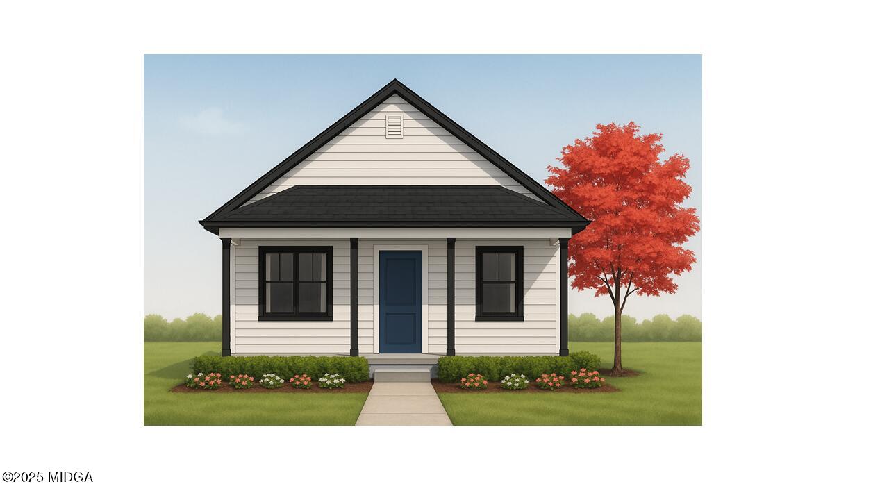 a black and white photo of a house