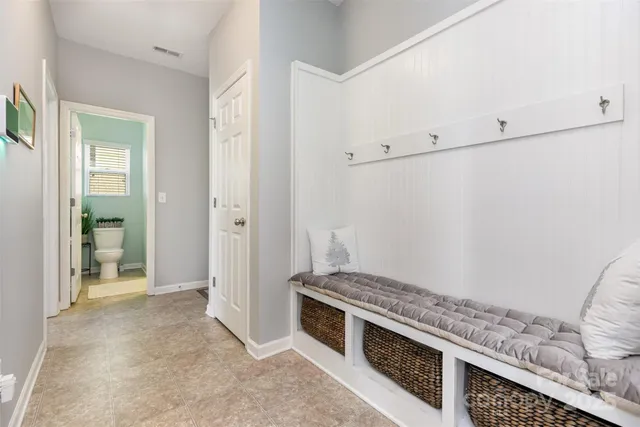 a view of kitchen and utility room