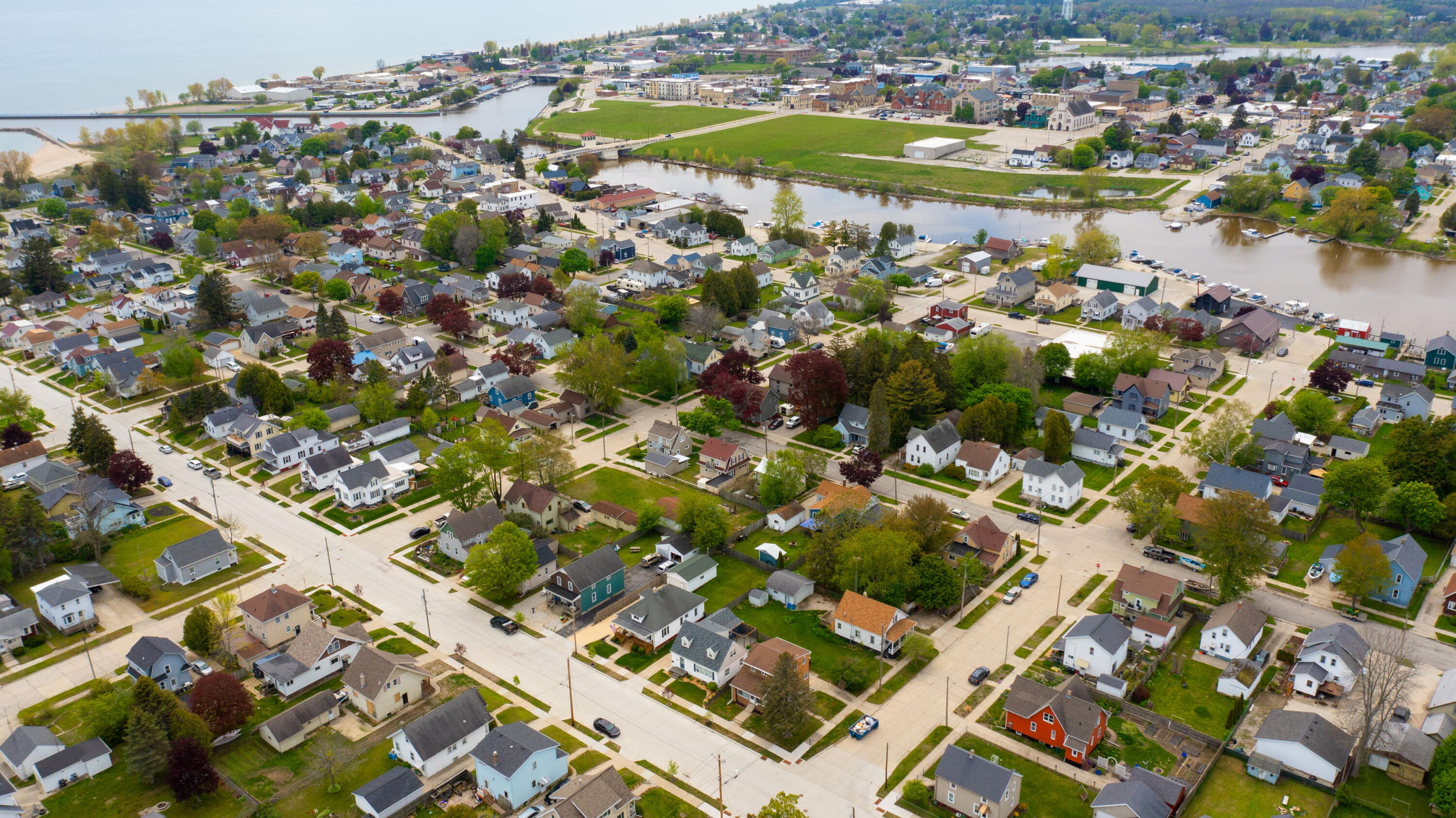 2022 Lincoln Street Two Rivers, WI 54241 - Photo 3 of 20 Views From The Sky!