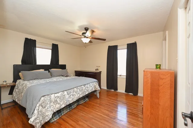 a view of yard covered with snow