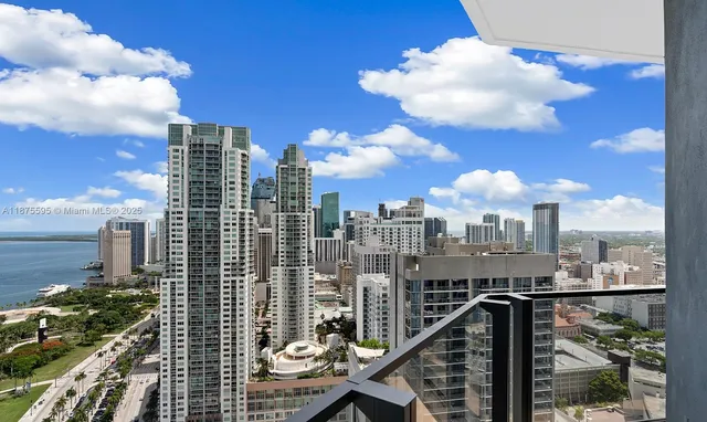 a city view with lot of high rise buildings