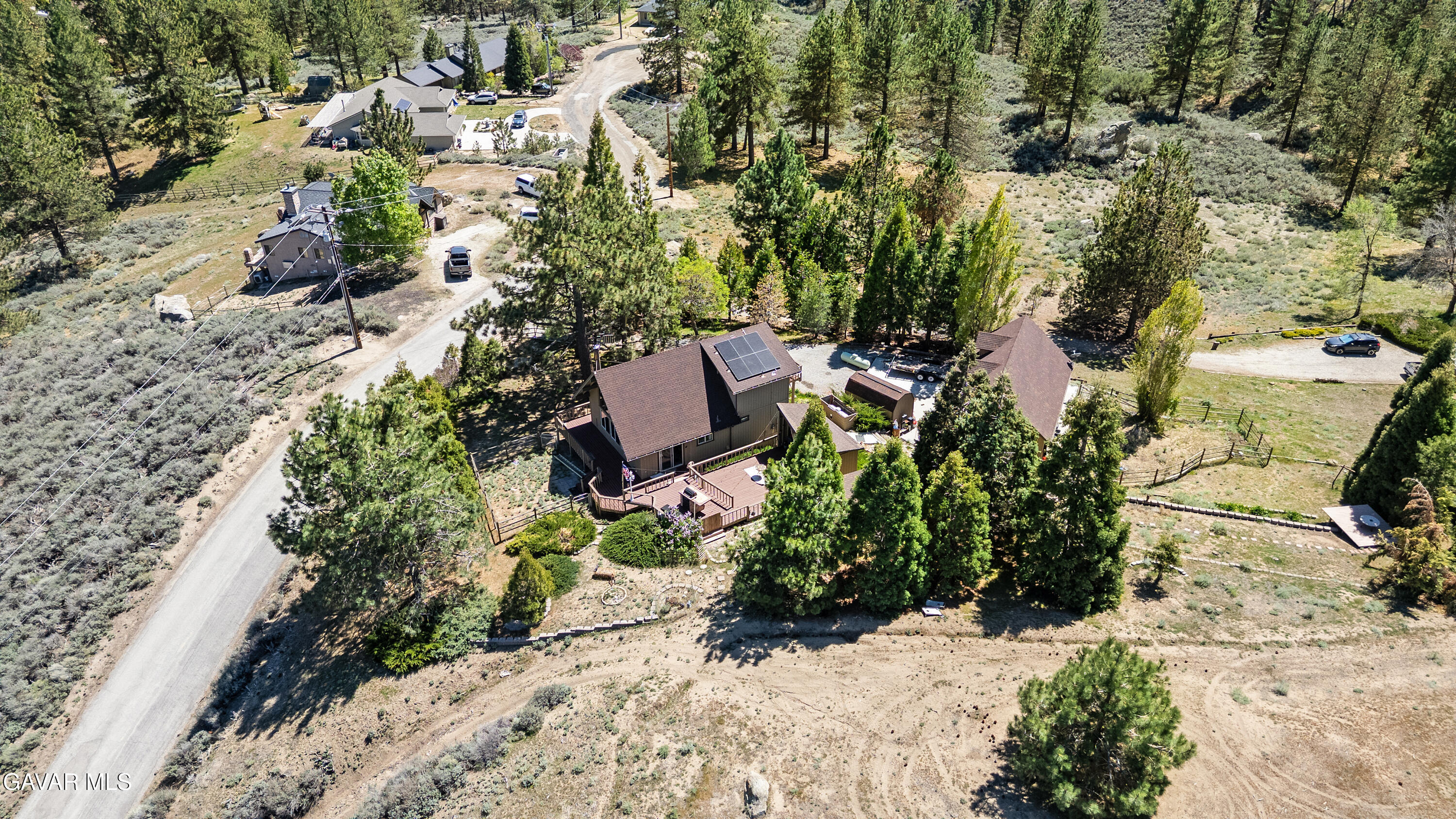 25631 High Rock Court Tehachapi, CA 93561 - Photo 25 of 31 an aerial view of a house with a yard
