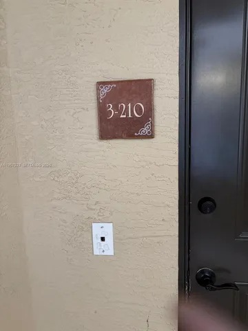 a view of a wooden door