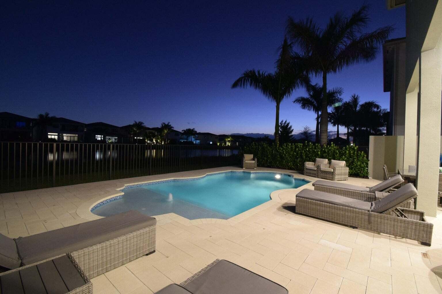 9016 Chauvet Way Boca Raton, FL 33496 - Photo 63 of 79 Evening Pool