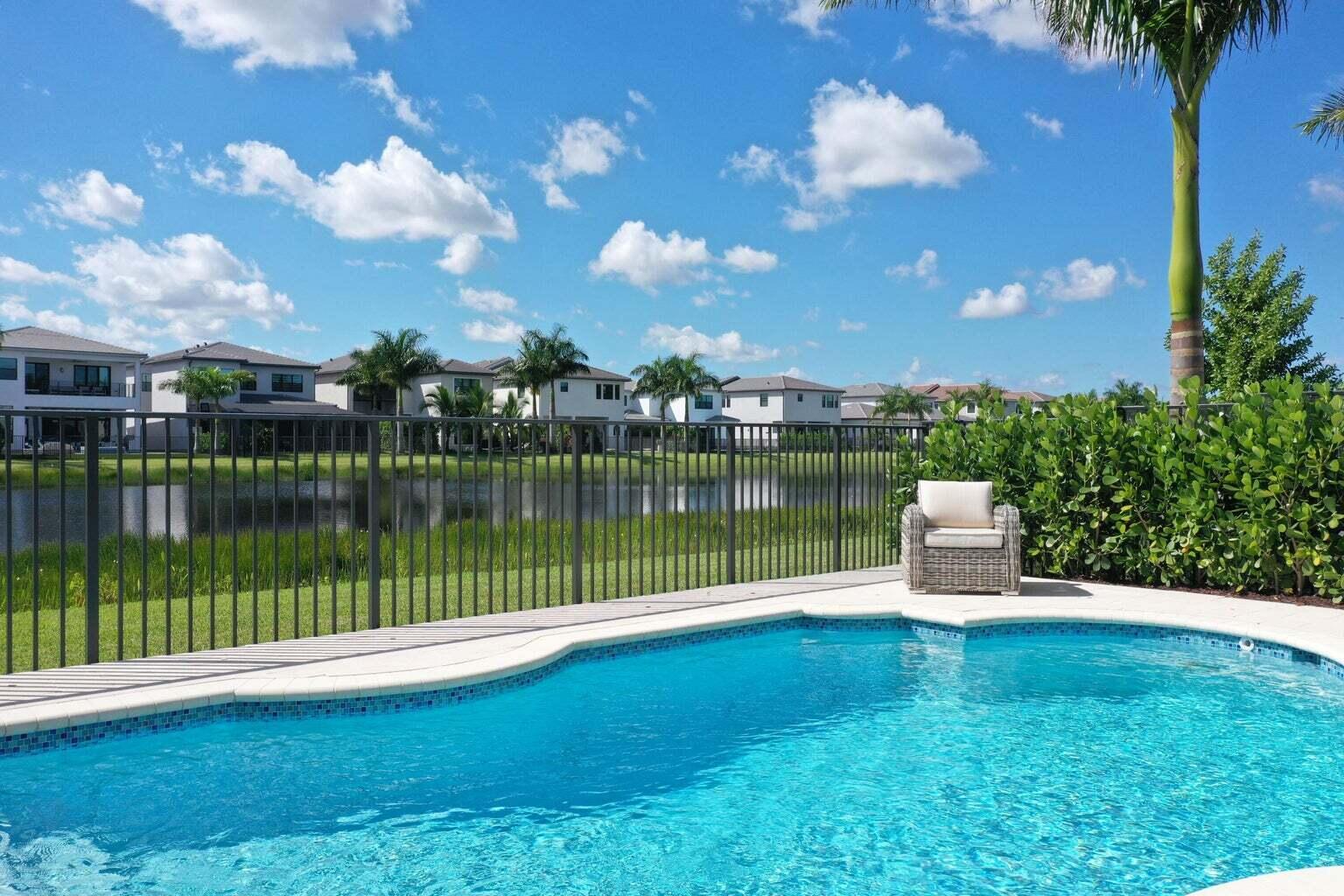 9016 Chauvet Way Boca Raton, FL 33496 - Photo 64 of 79 a view of a lake with a garden