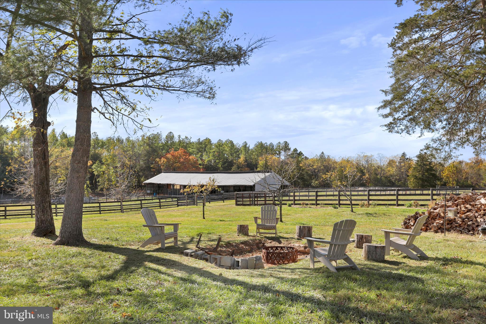 1344 Old Winchester Road Boyce, VA 22620 - Photo 24 of 52 Back yard fire pit and sizable barn