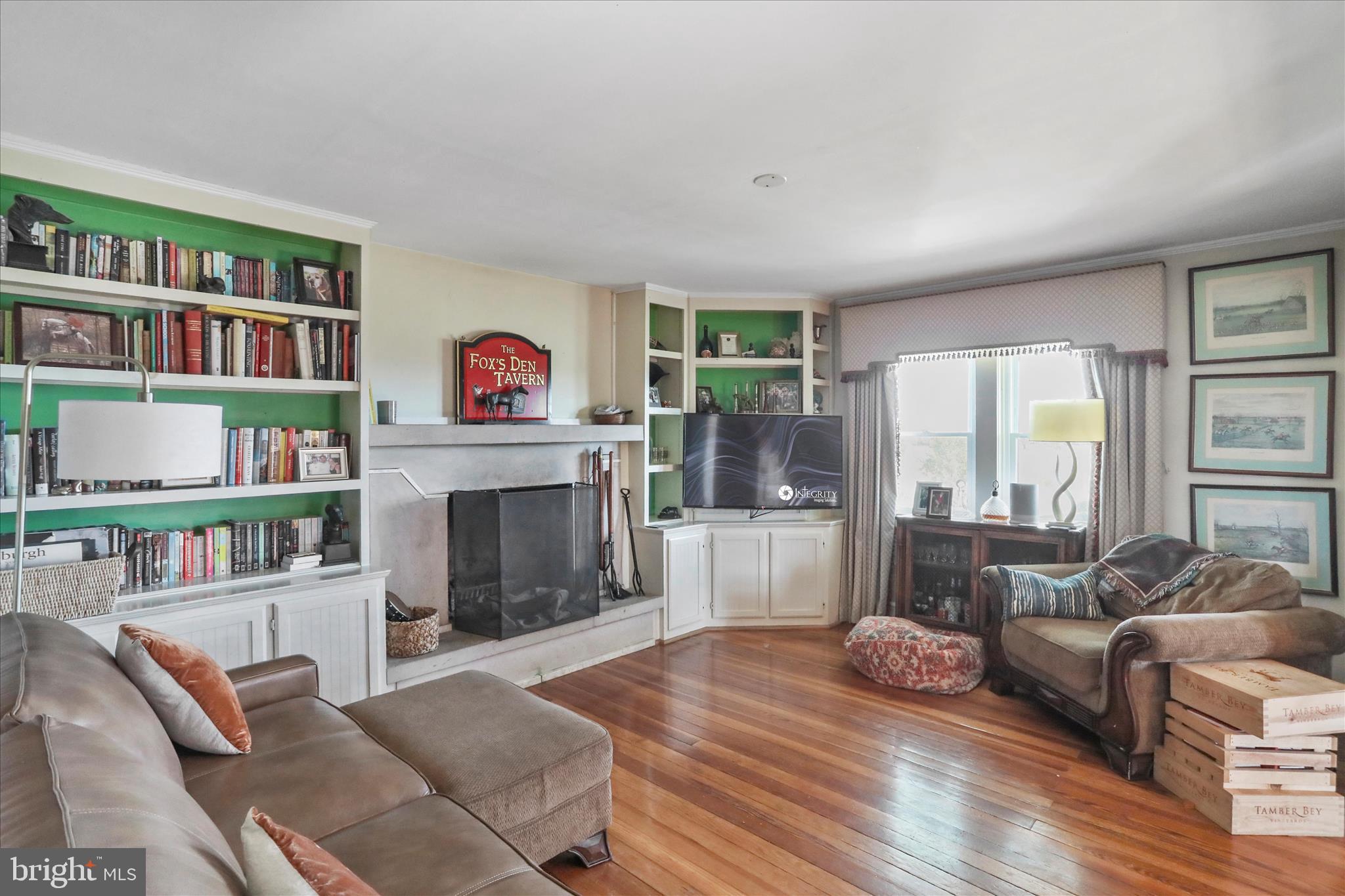 1344 Old Winchester Road Boyce, VA 22620 - Photo 7 of 50 Den with built-ins and fireplace