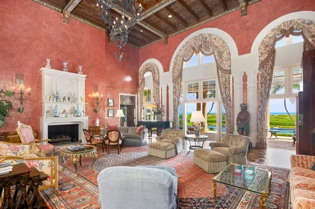 a view of an outdoor space with a lake view