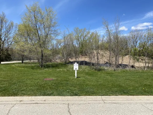 a garden view with a fountain