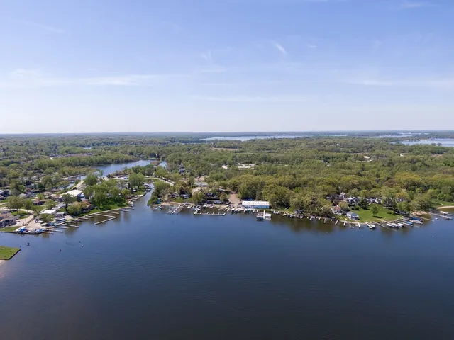 a view of a city with an ocean