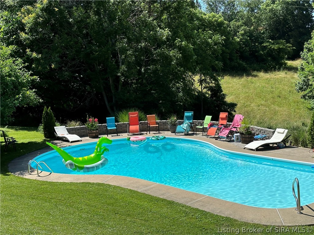 14809 North Martin Mathis Road Northeast Palmyra, IN 47164 - Photo 6 of 67 Perfect place to gather for pool parties!