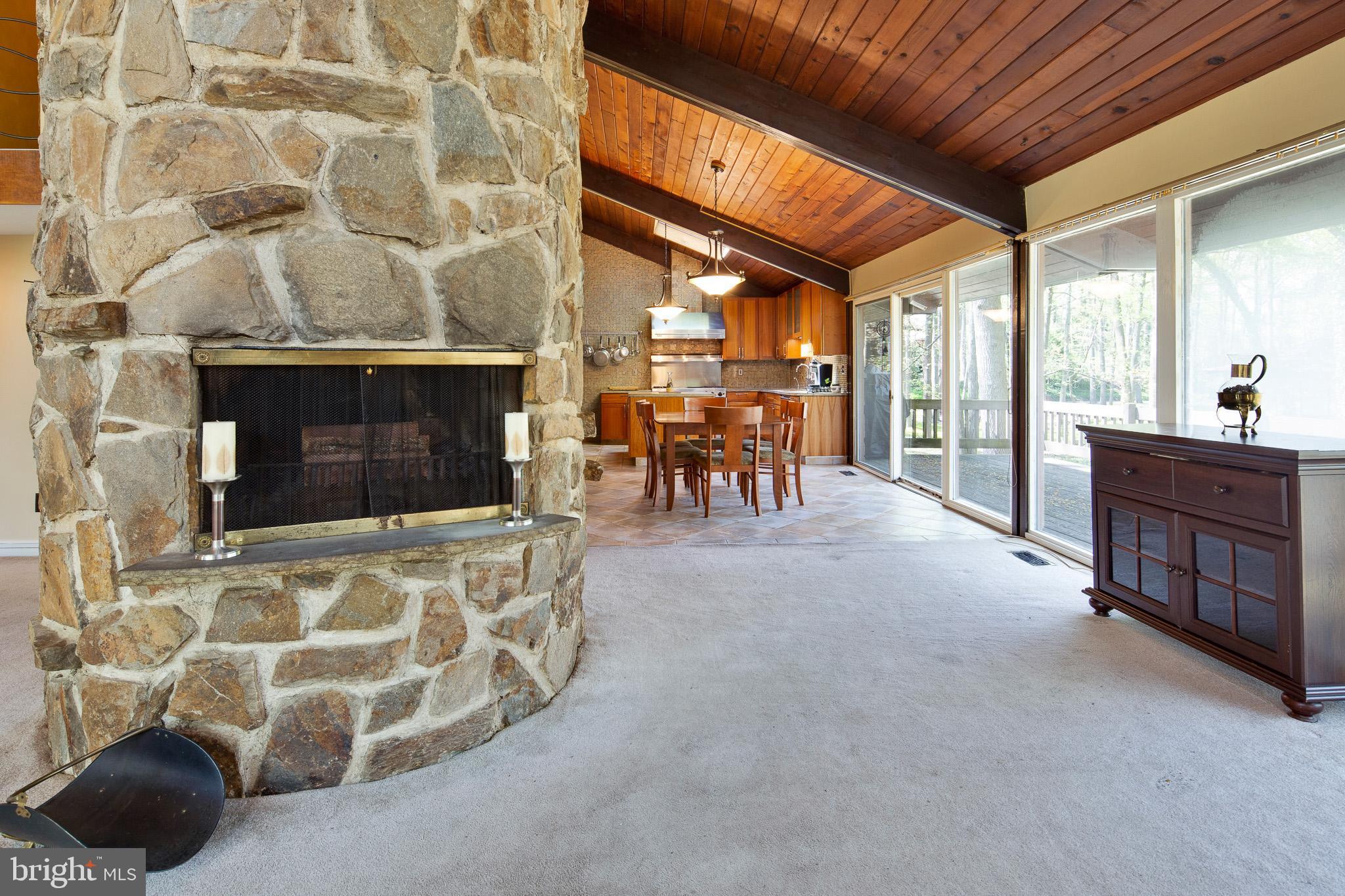15 Springhill Road Mantua, NJ 08051 - Photo 4 of 34 Center stone chimney w/ wood burning fire place #1