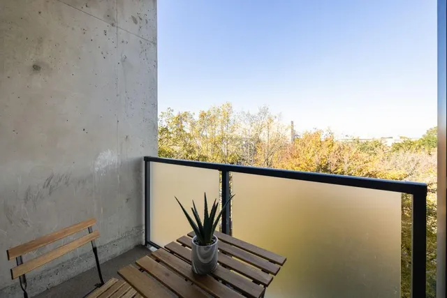 a view of a city from a terrace