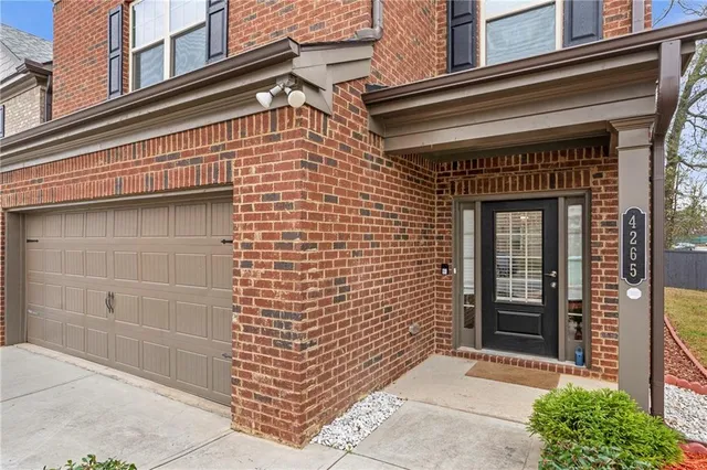 a building with a door