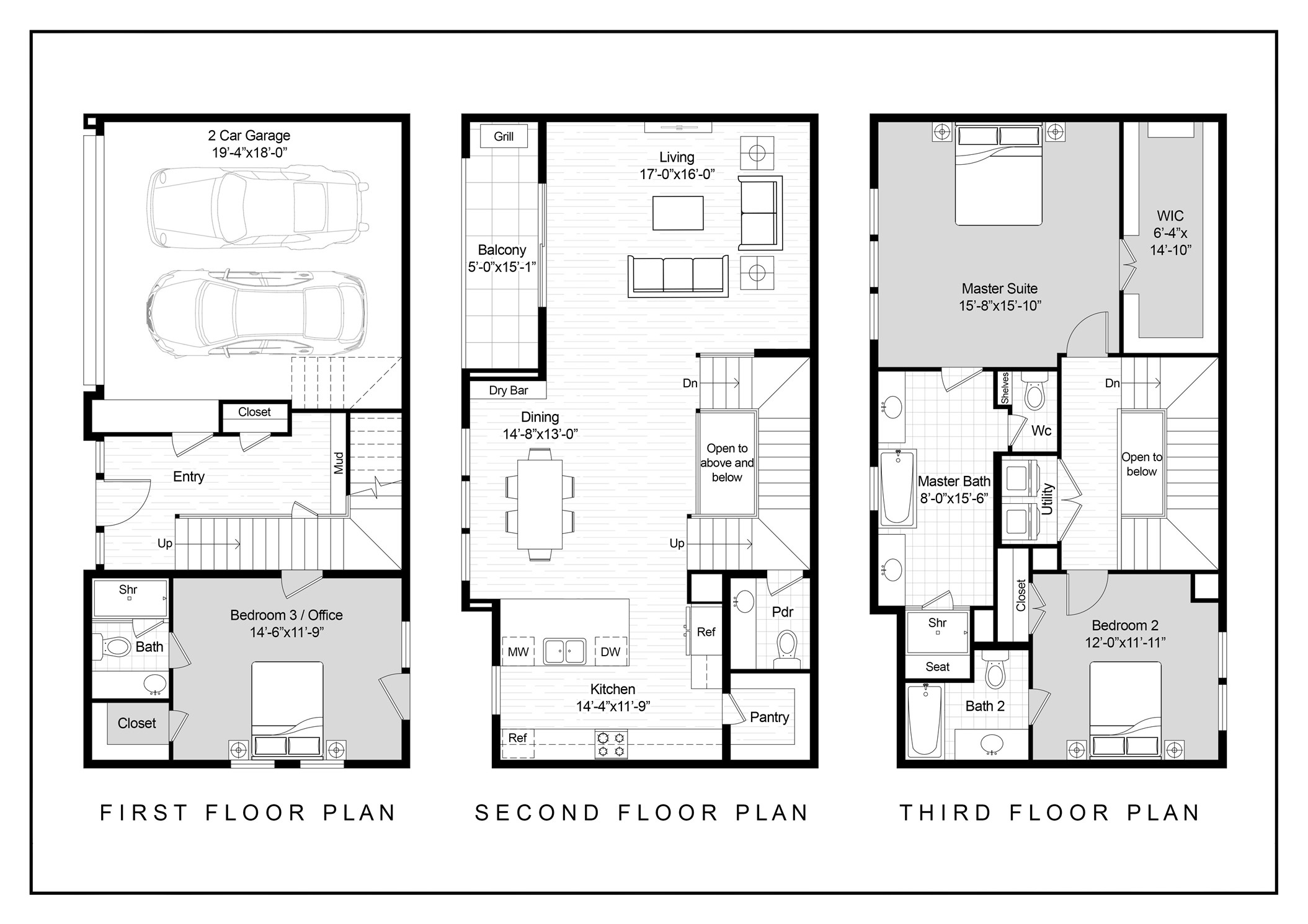 1189 West 19th Street Houston, TX 77008 - Photo 29 of 29 Homes Floor-Plan