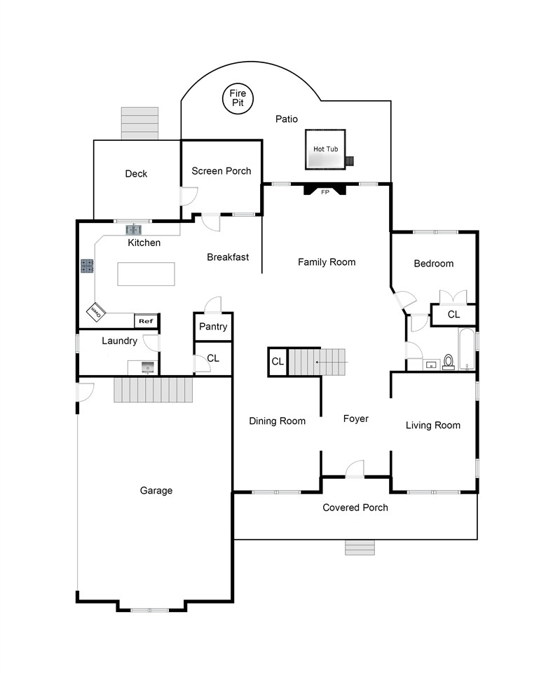 11510 Auldbury Way Raleigh, NC 27617 - Photo 28 of 30 1st Floor Layout