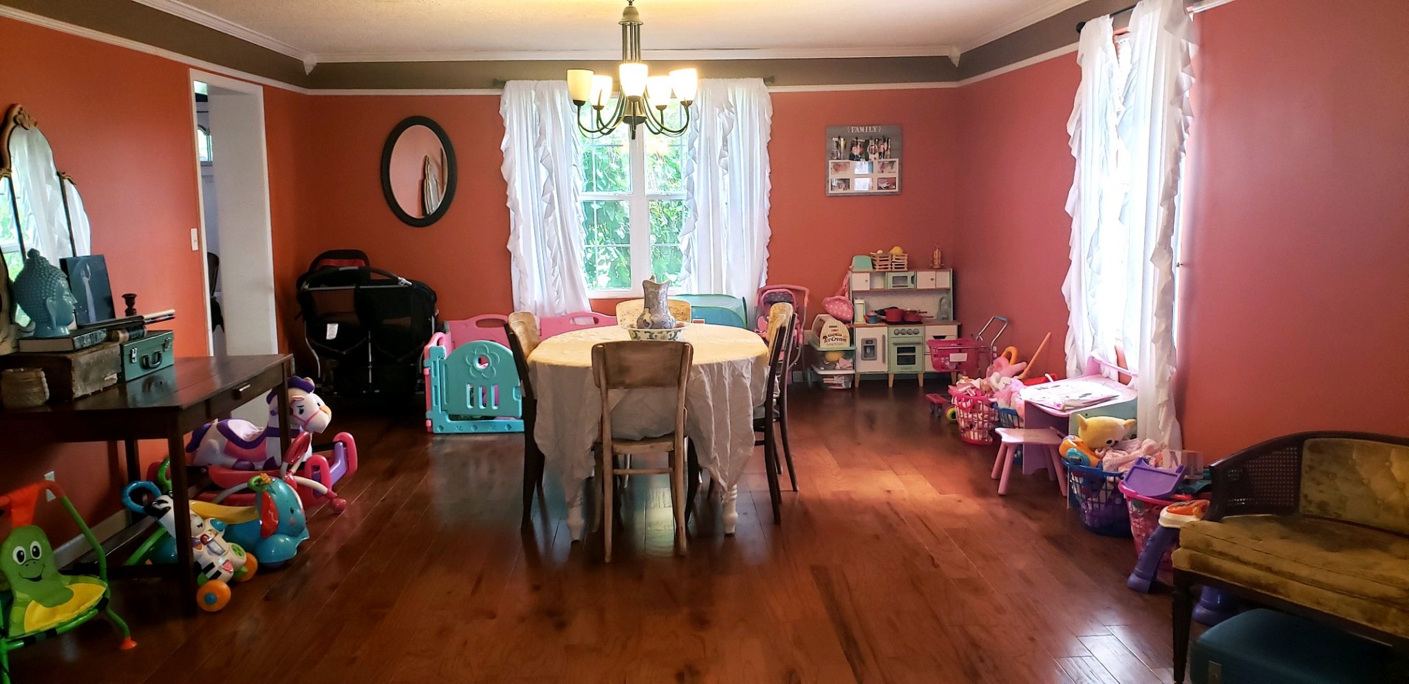 714 Days Road Lafayette, TN 37083 - Photo 12 of 19 a view of a dining room with furniture and chandelier