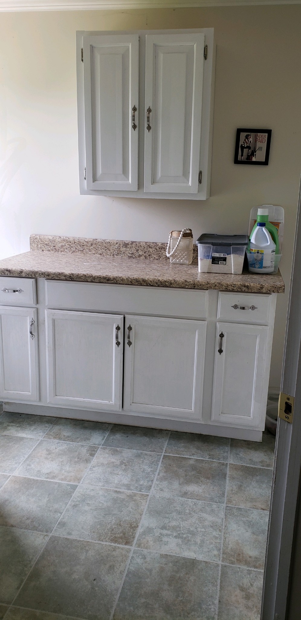 714 Days Road Lafayette, TN 37083 - Photo 19 of 19 a bathroom with a granite countertop sink and a mirror