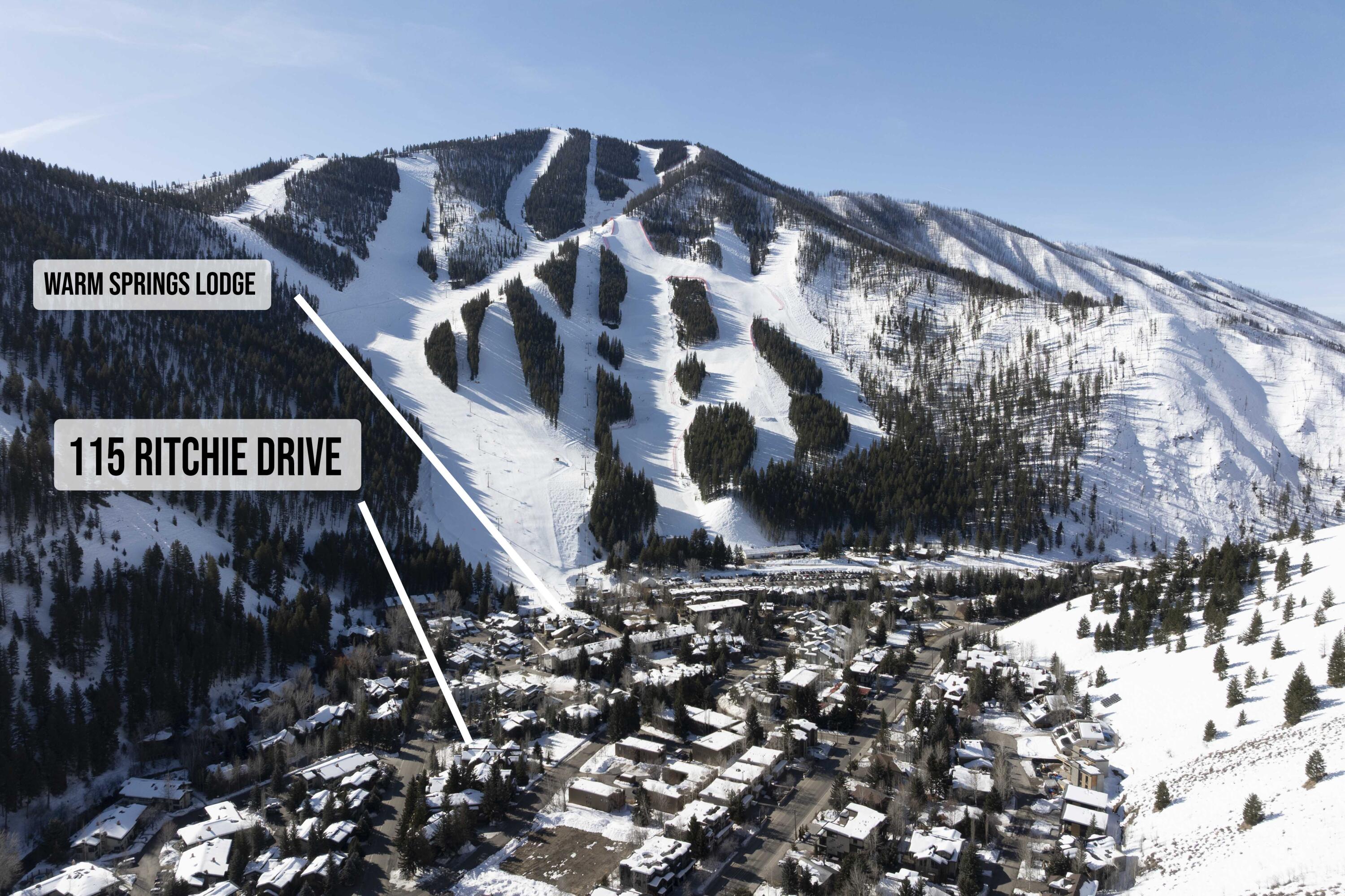 115 Ritchie Drive Ketchum, ID 83340 - Photo 7 of 48 Aerial Photo