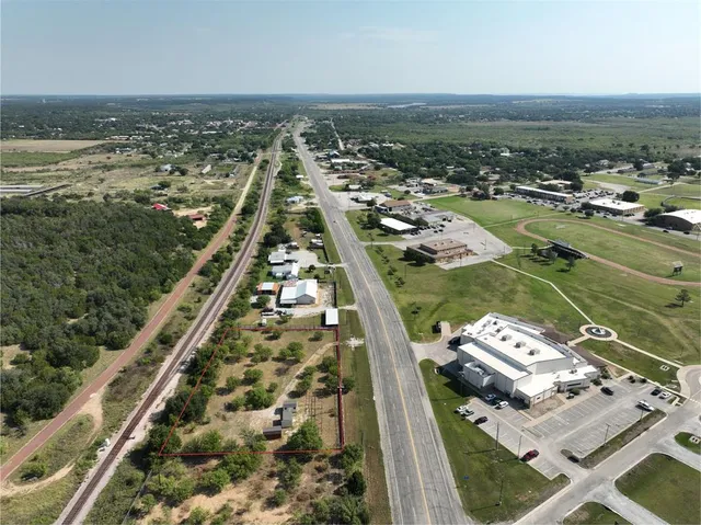 an aerial view of a city