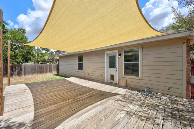 a backyard of a house