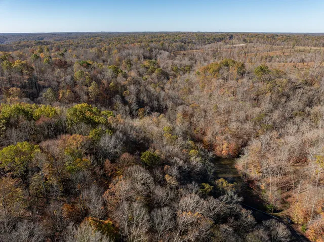 an aerial view of house with yard