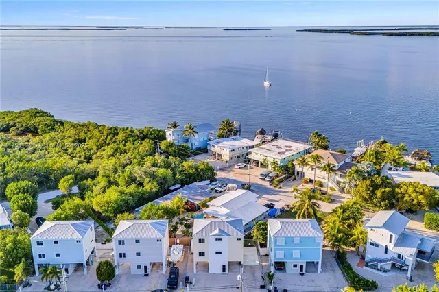 a view of a lake with a beach