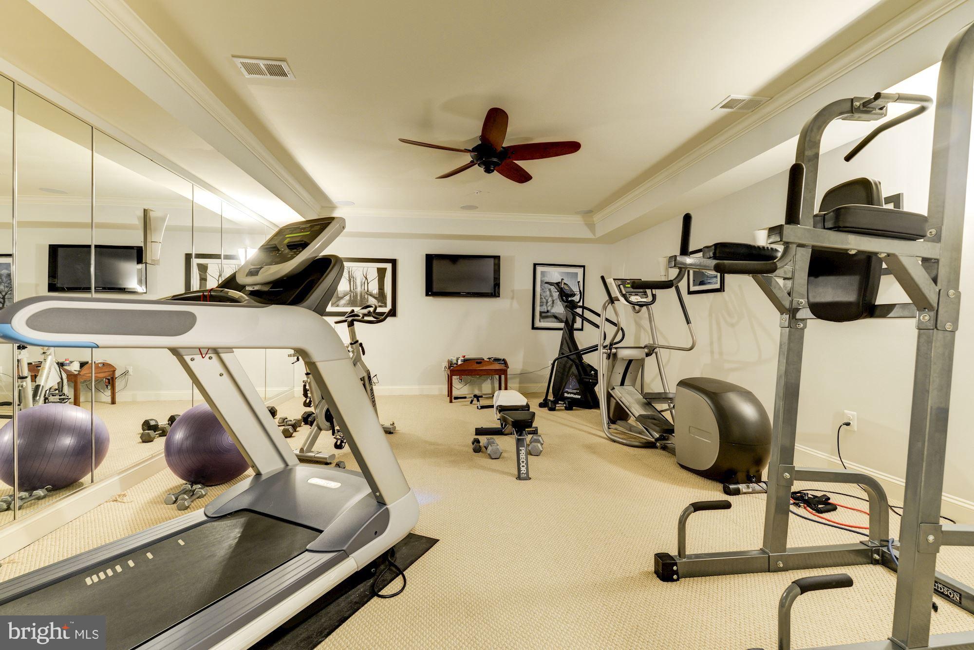 6609 Pyle Road Bethesda, MD 20817 - Photo 27 of 37 Lower Level - Exercise Room