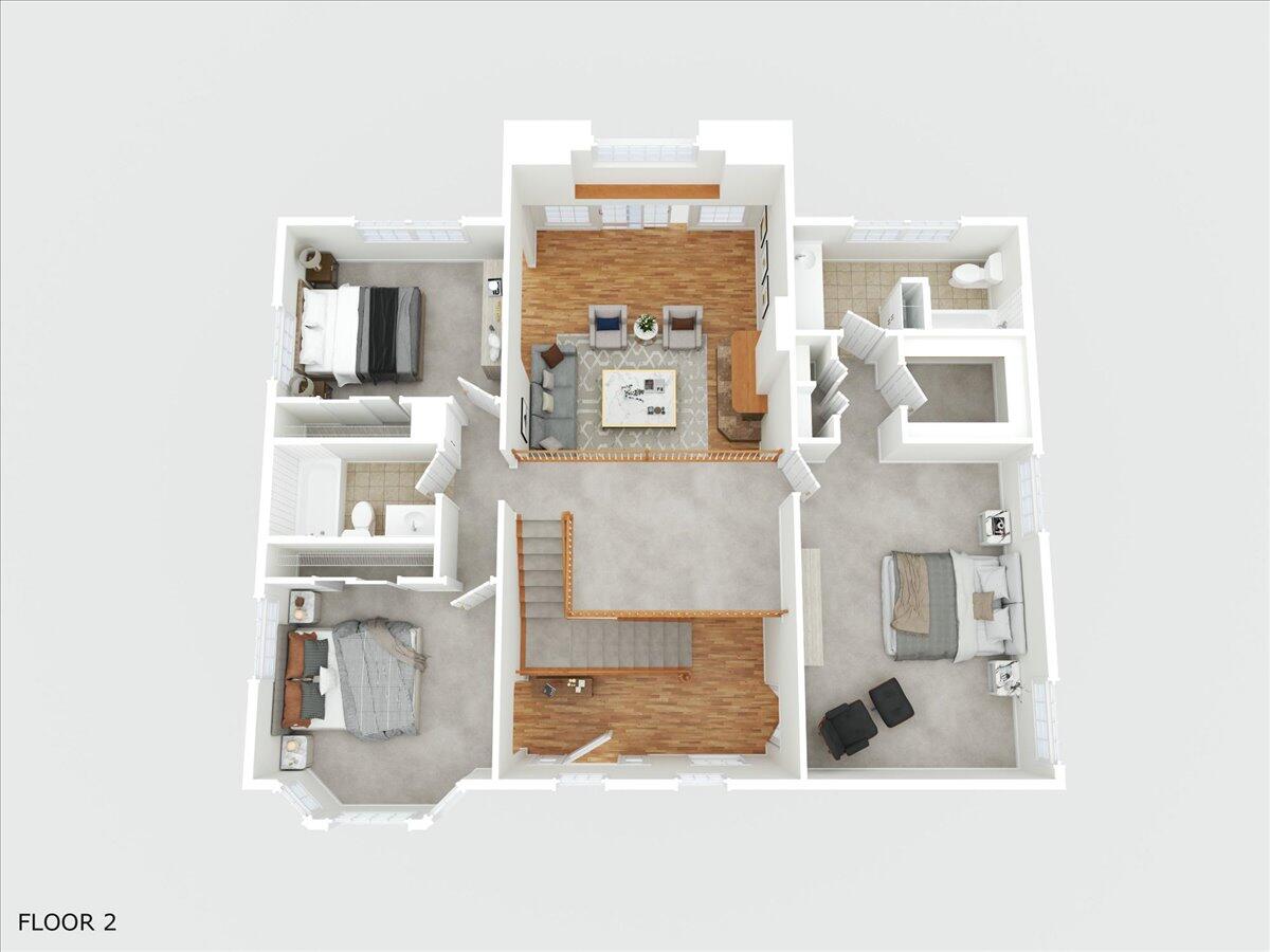 4408 Independence School Road Medford, OR 97501 - Photo 38 of 40 02-3D Floor Plan, 2nd Floor - 4408 Indep