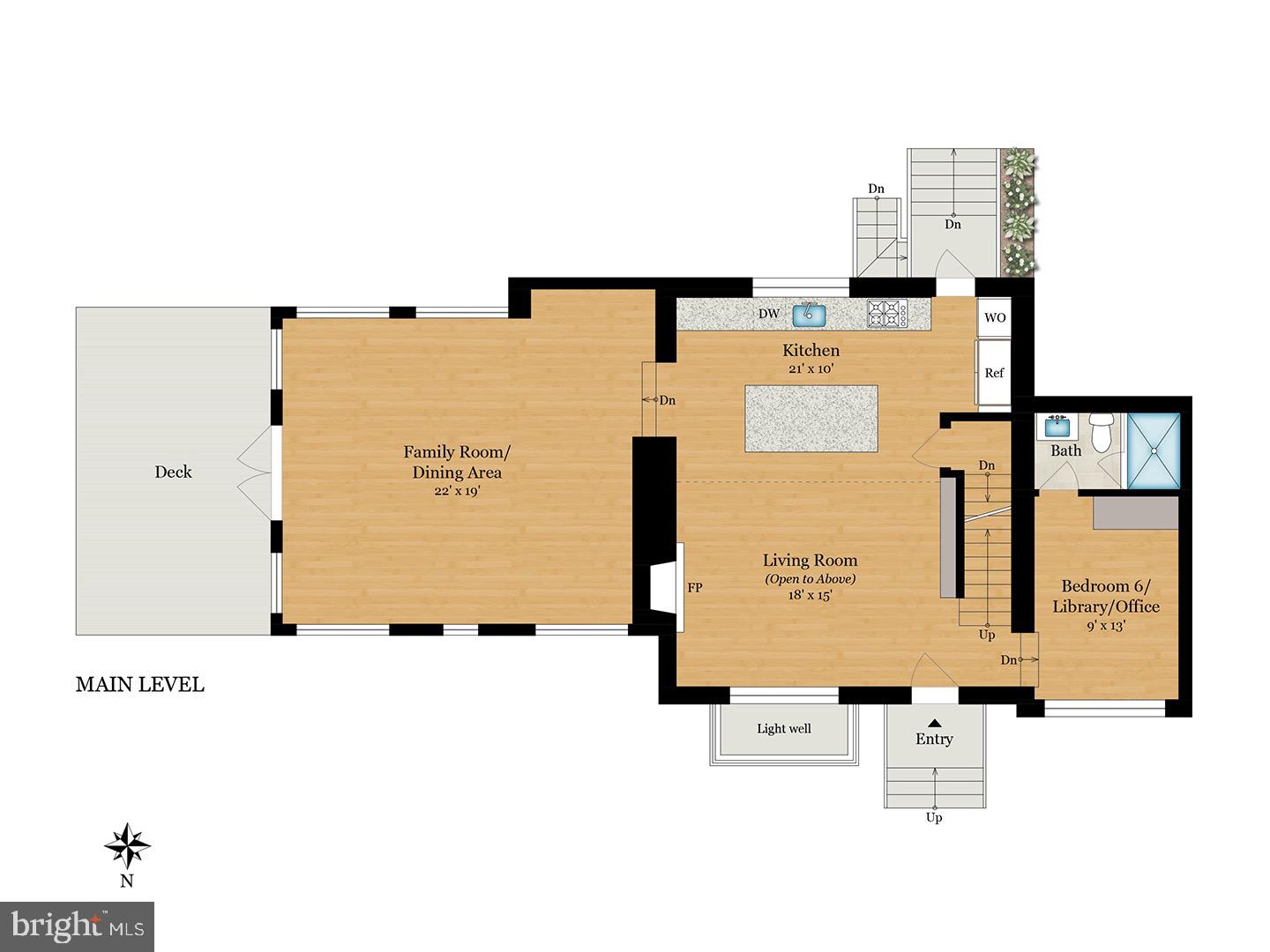 4319 Murdock Mill Road Northwest Washington, DC 20016 - Photo 49 of 49 Main Floor Plan