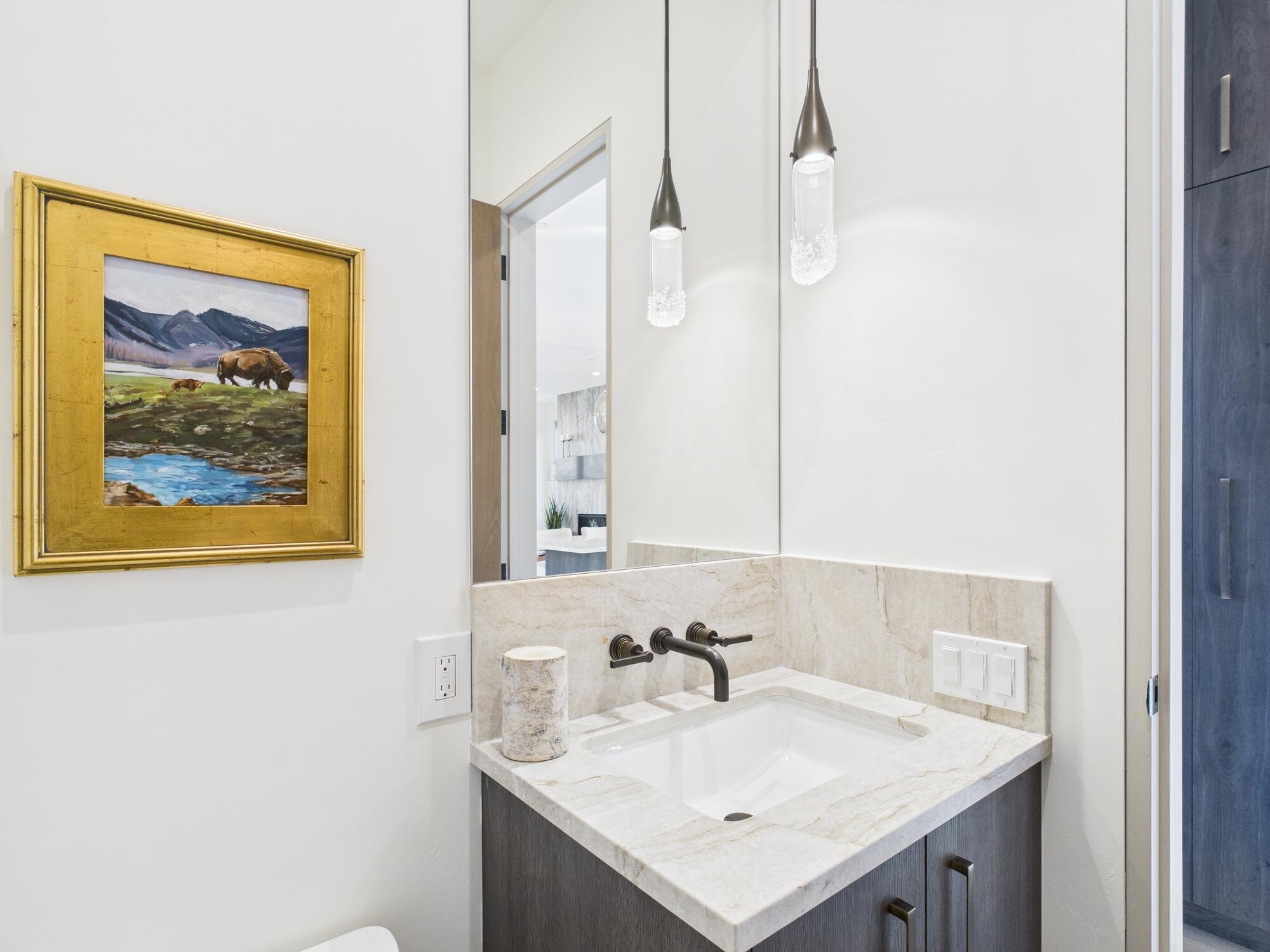 220 Bird Drive, Unit C Ketchum, ID 83340 - Photo 14 of 30 Powder bathroom