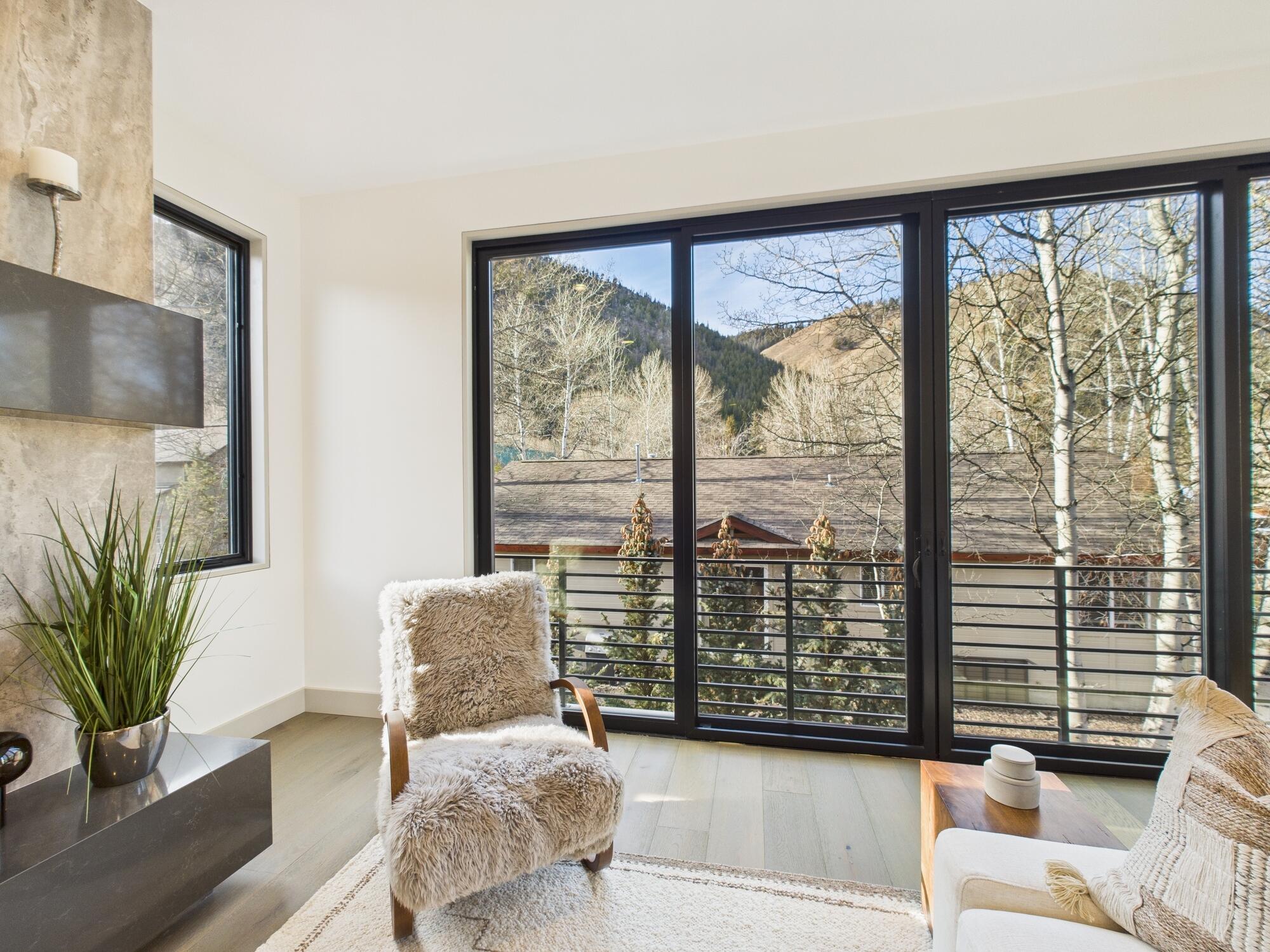 220 Bird Drive, Unit C Ketchum, ID 83340 - Photo 9 of 30 Juliet balcony off living room