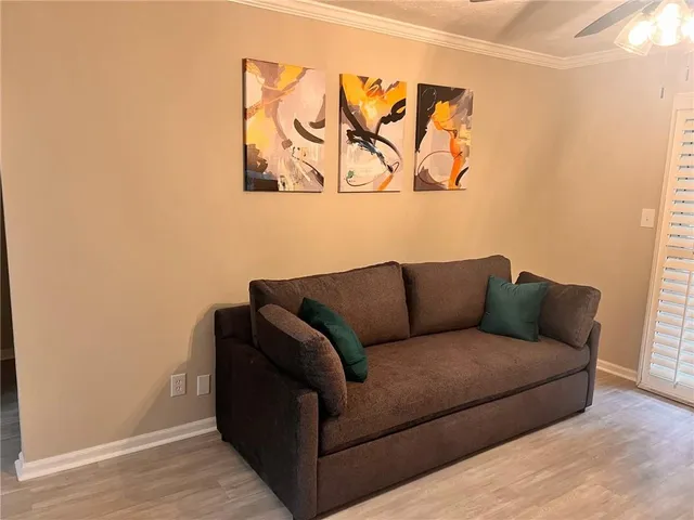 a living room with a couch