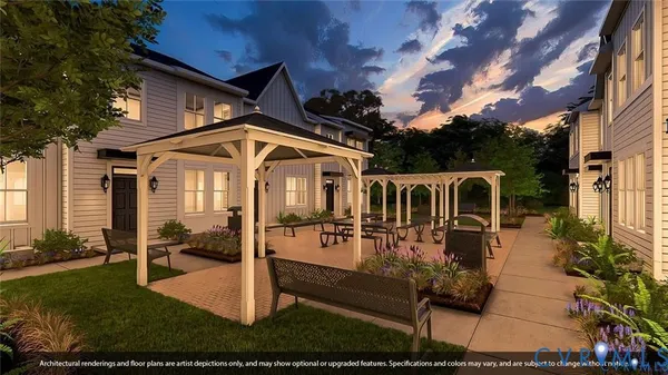 a large kitchen with cabinets wooden floor and stainless steel appliances