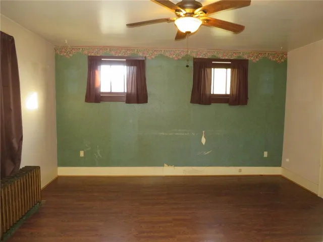 view of empty room with window