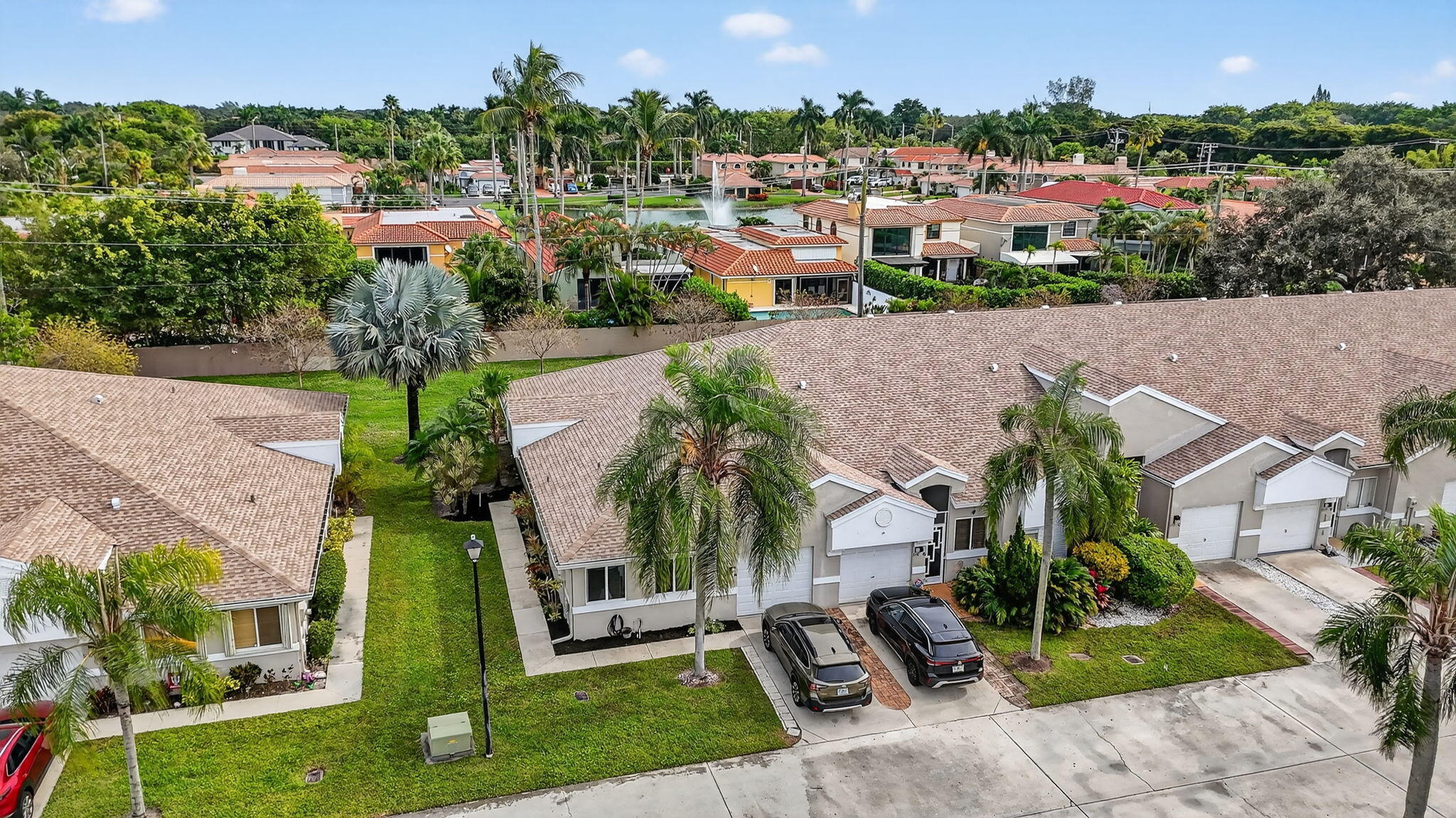 9147 Vineland Court, Unit A Boca Raton, FL 33496 - Photo 2 of 3 AERIAL GARAGE